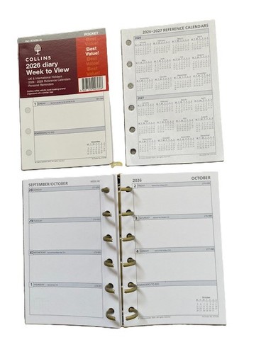 Pocket diary inserts - , 2026