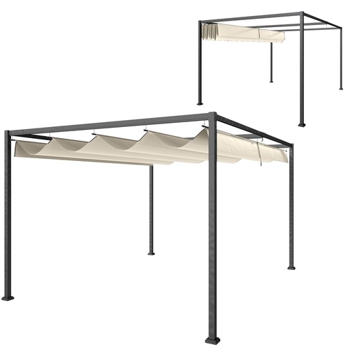 Outsunny 3x2m metal pergola - metal,