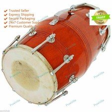Wedding Kirtan Dholak/Dholki Musical Instrument Nut N Bolt With Cover