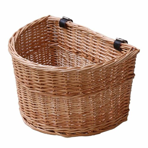 Wicker bicycle basket - bicycle,