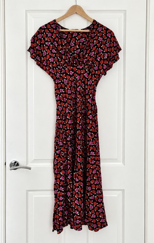 Zara floral midi dress - midi, m