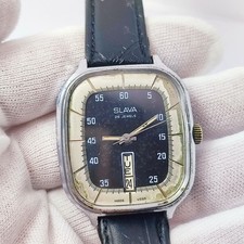 ⭐VINTAGE Soviet watch Slava refrigerator mechanical 2428 26 jewels Made in USSR