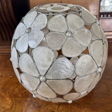 Vintage Capiz Shell Lamp Shade