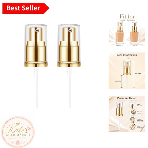 Gold foundation pump dispenser - gold,