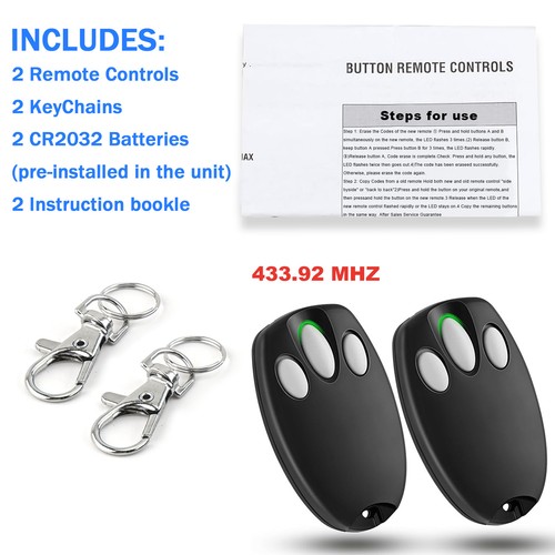 2pcs garage door remote - 2pcs,