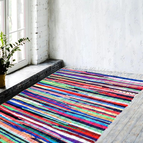 Handmade chindi rag - chindi, 100%