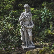 NEW DESIGN Large Male Hunter Solid Stone Garden Statue from DGS