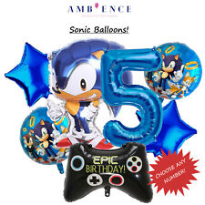 Sonic the Hedgehog Balloons Birthday Party Kids Children Decoration Packs Gaming