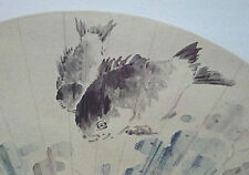 SHUBUNKIN KOI CARP FISH CHINESE FOLDING FAN PRINT Fishes Limited Edition