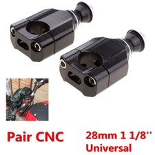 28mm 1/8''Black Handle Bar