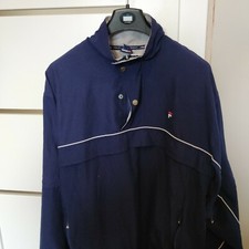 Fila Top Men Golf 1/4 Jip And button up Size Medium Logo Tracksuit Vintage Look