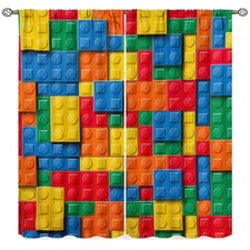 Building block curtains - building,