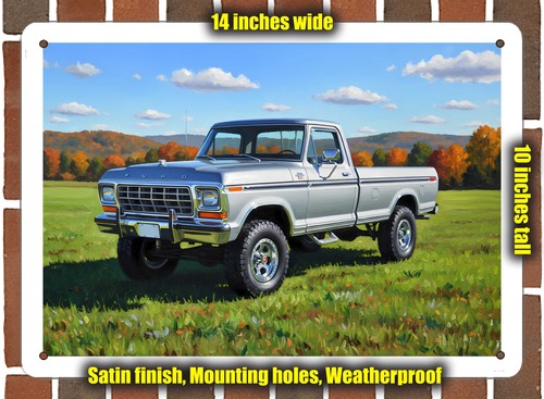 Metal sign 1979 ford f150 - metal,