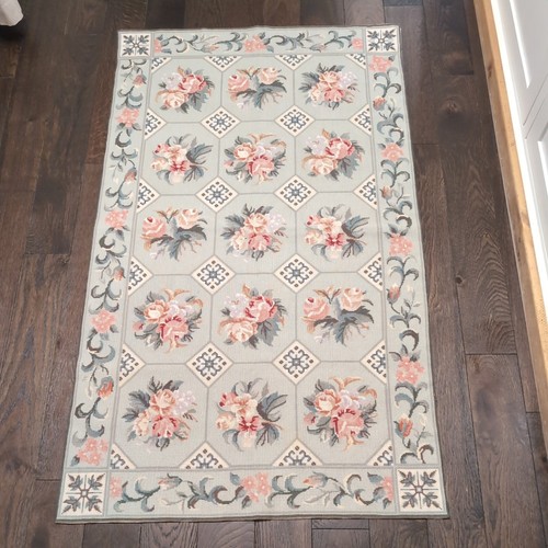 Vintage tapestry floral green