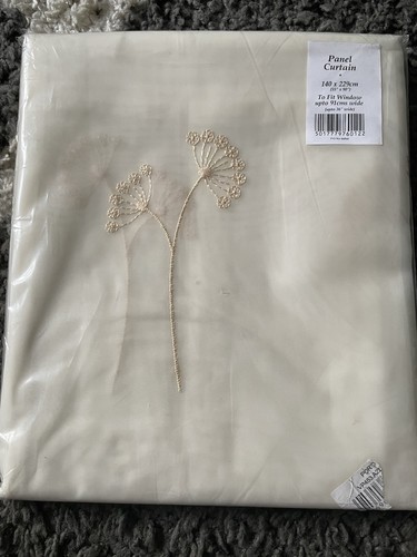 One pair emroidered voile - pair, of