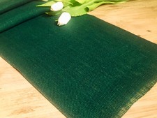 PETROL GREEN Rustic Burlap