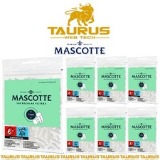 5000 x MASCOTTE REGULAR Filter Tips 7mm Cigarette Tobacco Rolling Smoking Bag UK