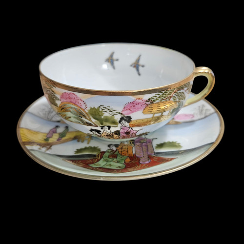 Vintage japanese hand painted - japanese,