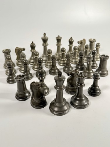 Heavy metal staunton chess - metal,