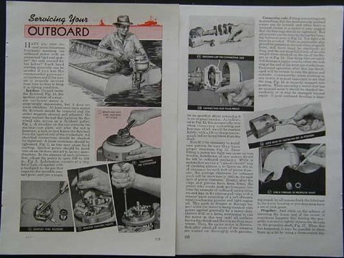 Vintage outboard motor - vintage,