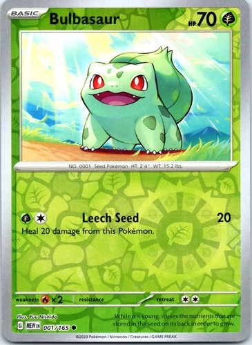 Bulbasaur 001 165 common - bulbasaur,