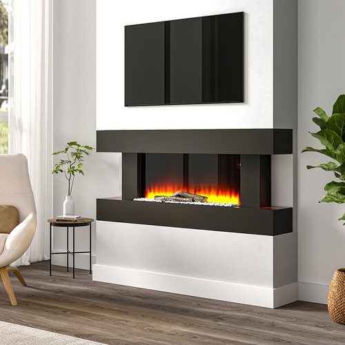 Wall mounted electric - mounted, fire