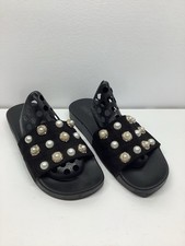 River Island Black Sliders