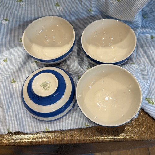 Green cornishware 4 only - t,