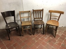 Vintage wooden seats - 4x,