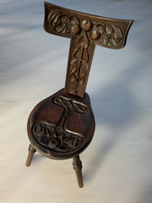 Arts and Crafts Carved Oak