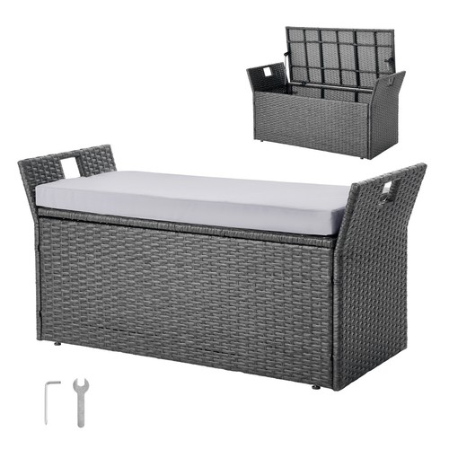 Vevor outdoor storage bench - vevor,