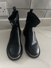 Zara Black Ankle Boots Size 3