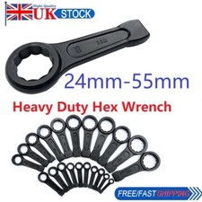 Heavy Duty Hammer Hex Wrench Slogging Striking Spanner 24mm 30mm 36mm 50mm 55mm