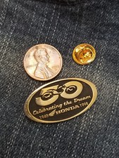 Vintage 1998 Celebrating the Dream 50 Year Pin Honda Pin Hat Lapel Collar Tack