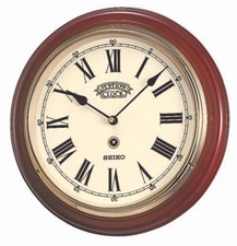 Seiko Dark Wooden Round Quartz