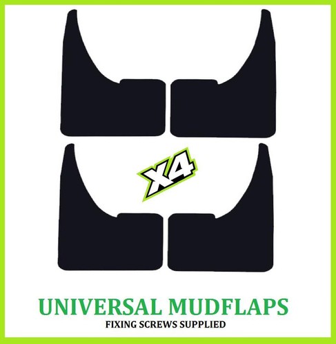Universal wide black - black, mudflaps