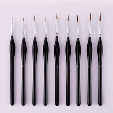 9 Pcs Miniature Paint Brushes