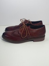 M&S Autograph Burgundy Leather