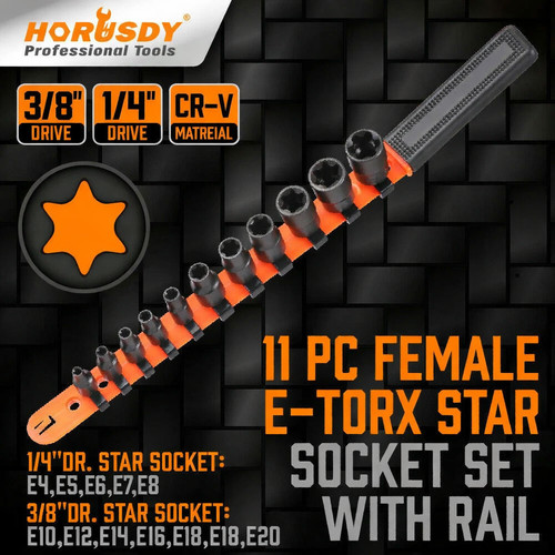 11pc torx external female - torx,