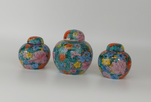 Vintage chinese ginger jars - vintage,