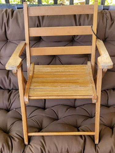 Vintage folding wooden - vintage, slat
