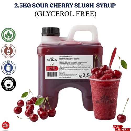 Sour cherry slush syrup - slush,