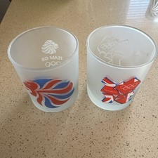 2 x Glass Tumblers Team GB