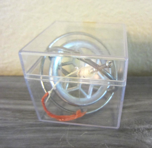 Vintage metal gyroscope - metal, in