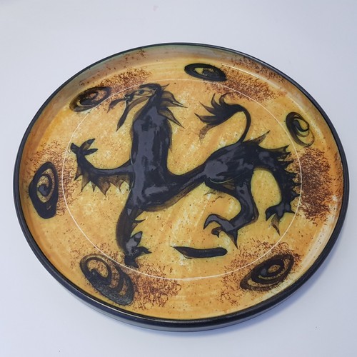 Celtic art pottery platter - celtic,