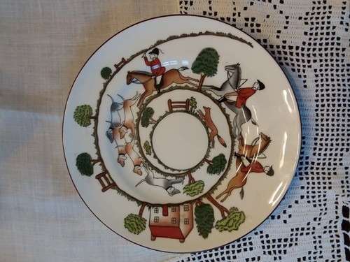Coalport hunting scene - coalport, 'hunting