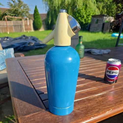 Vintage blue sparklets soda - vintage,