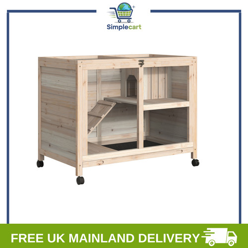 Rabbit hutch indoor wooden - rabbit,