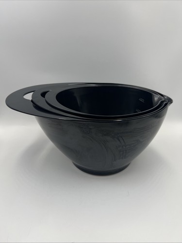 Set black nested melamine - black,