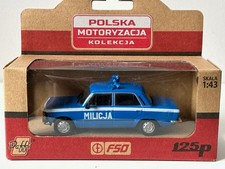Fiat 125 Police Polish Toy Car